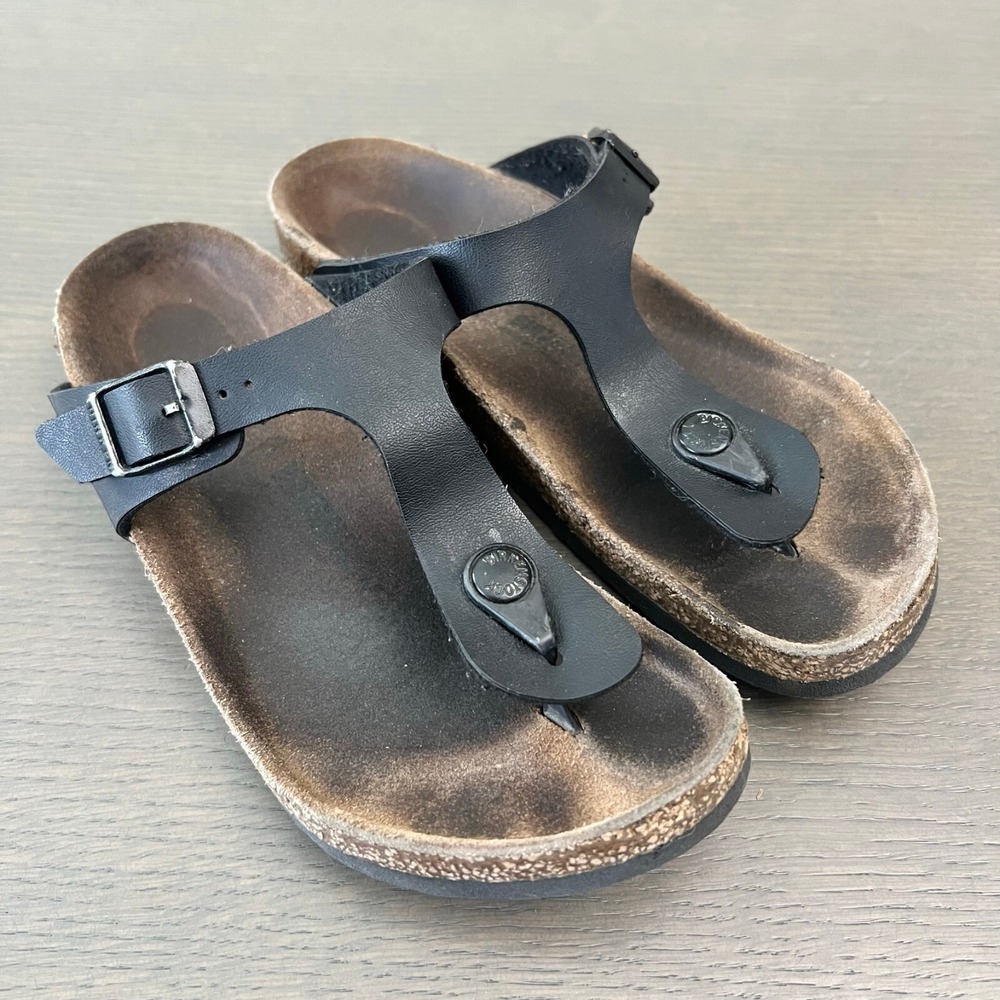 Birkenstock Gizeh Sandal Size 36 Regular Fit / Women's 5-5.5 Black Leather